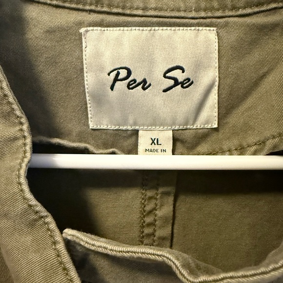 Per Se Olive Green Utility Jacket, Size XL - Picture 4 of 6